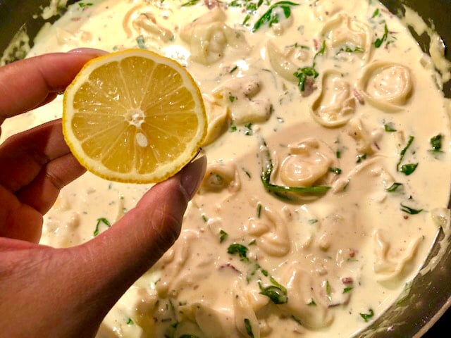 truffle bacon tortellini