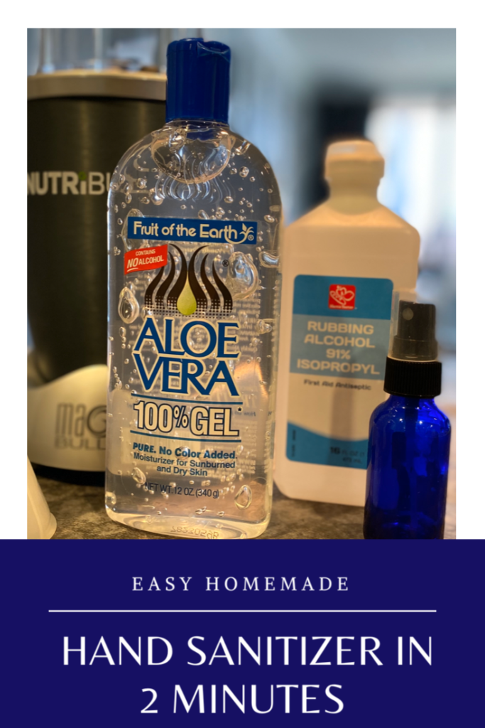 Fast and easy DIY hand sanitizer