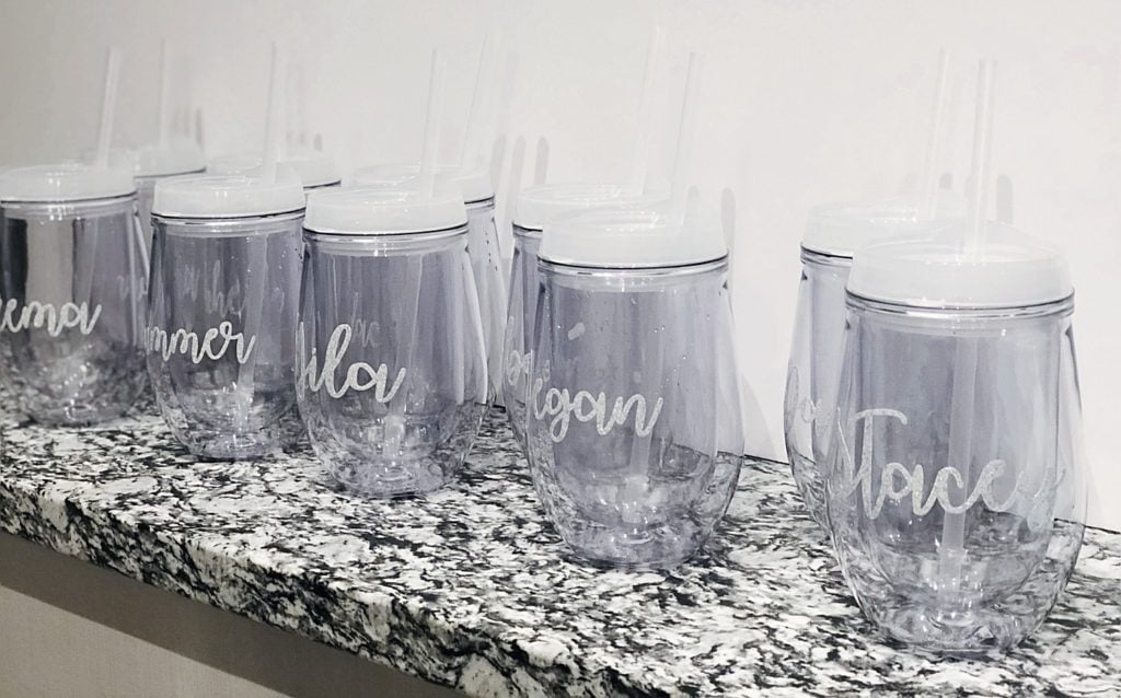 personalize tumbler cups girls trip