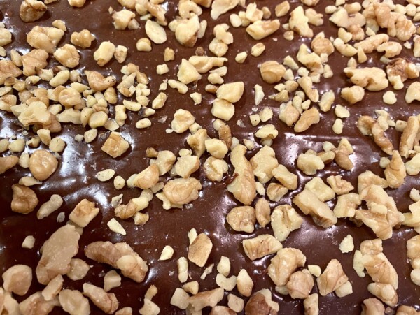 homemade real chocolate brownies
