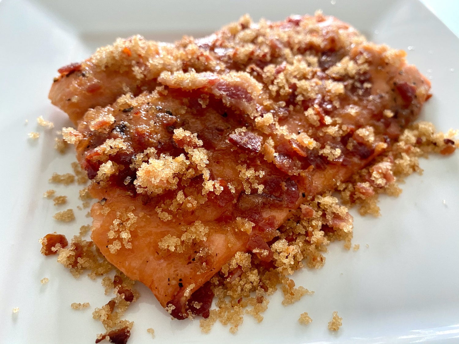 Bacon Bourbon Salmon Recipe Brown Sugar Elicit Folio