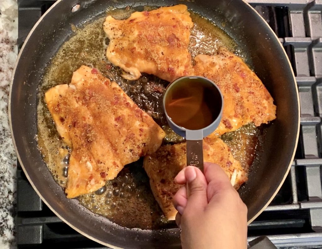 Bacon Bourbon Salmon Recipe Brown Sugar Elicit Folio