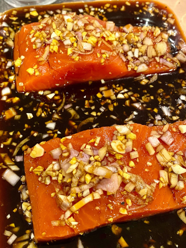 honey ginger glazed salmon marinade elicit folio