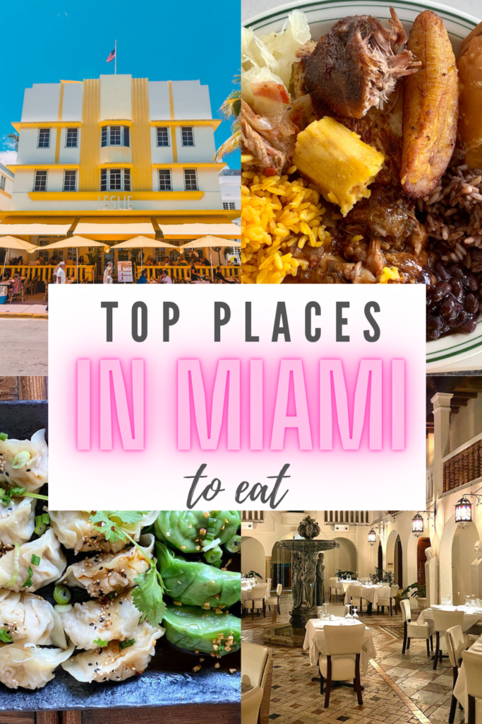 Miami - My 15 Must Try Restaurants on South Beach and Beyond ELICIT FOLIO