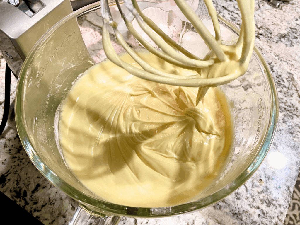 photo of ingredients in stand mixer