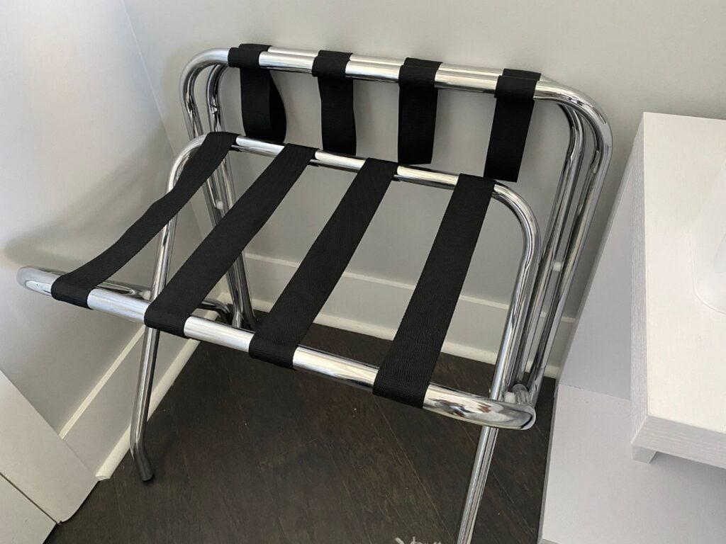 Photo of two luggage racks