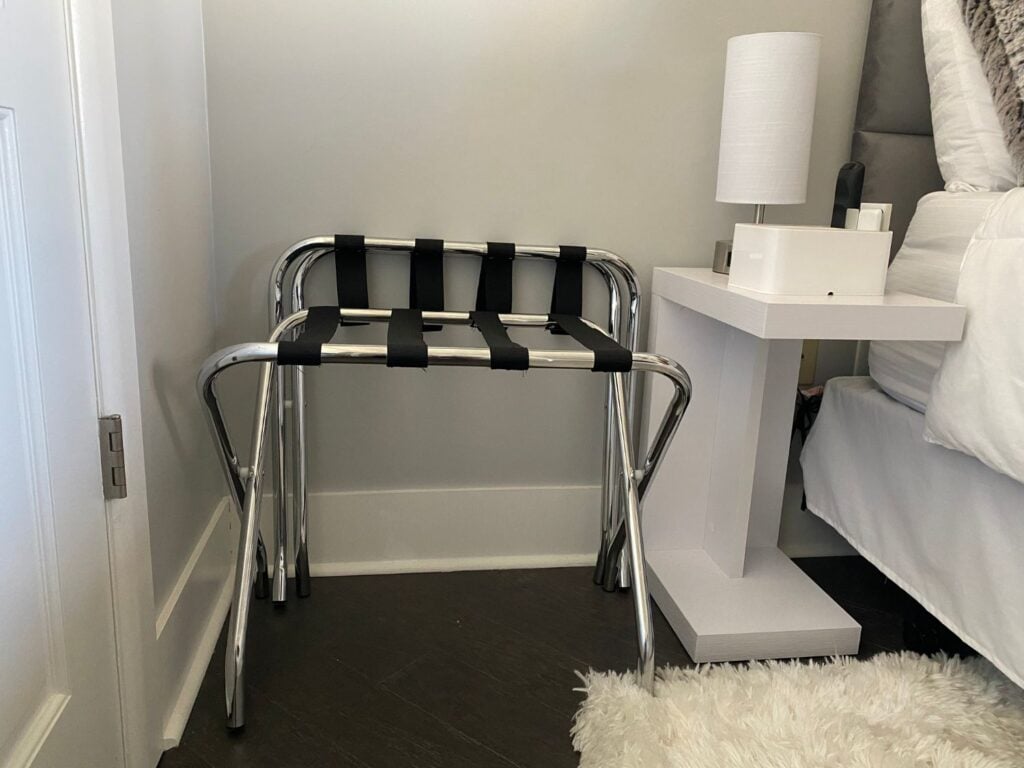 Photo of two luggage racks