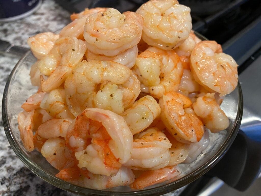 Close up of cooked shrimp by Elicit Folio