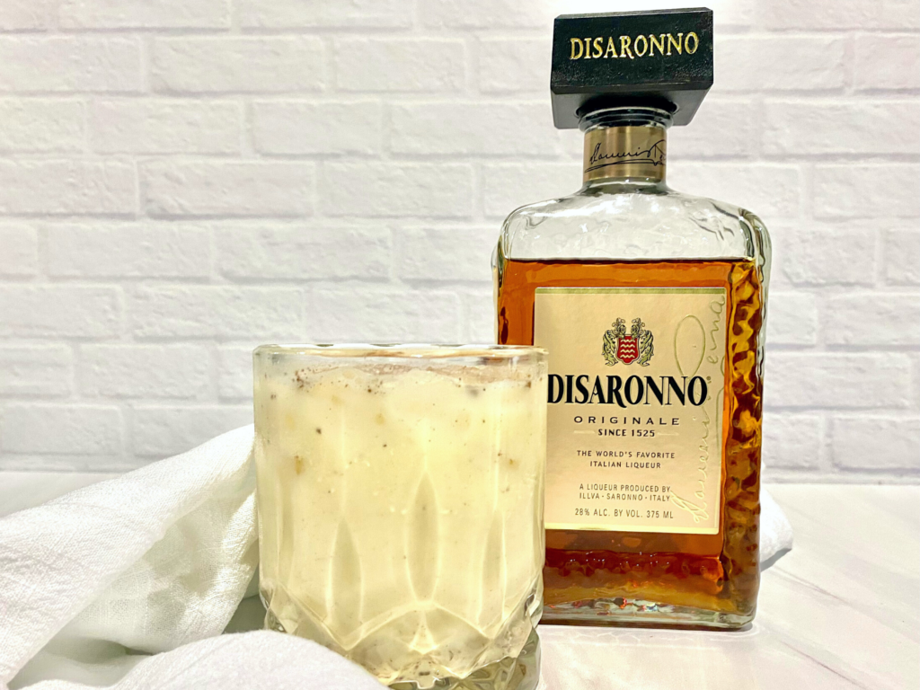 photo of eggnog and liquor