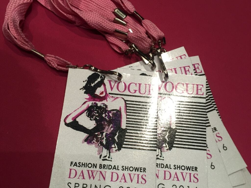VIP backstage pass badges