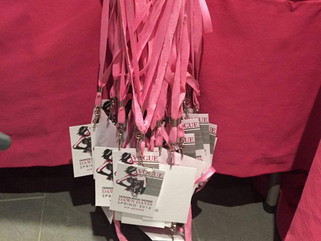 VIP backstage pass badges