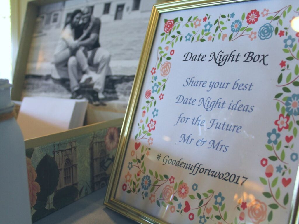 Date Night Idea Sign