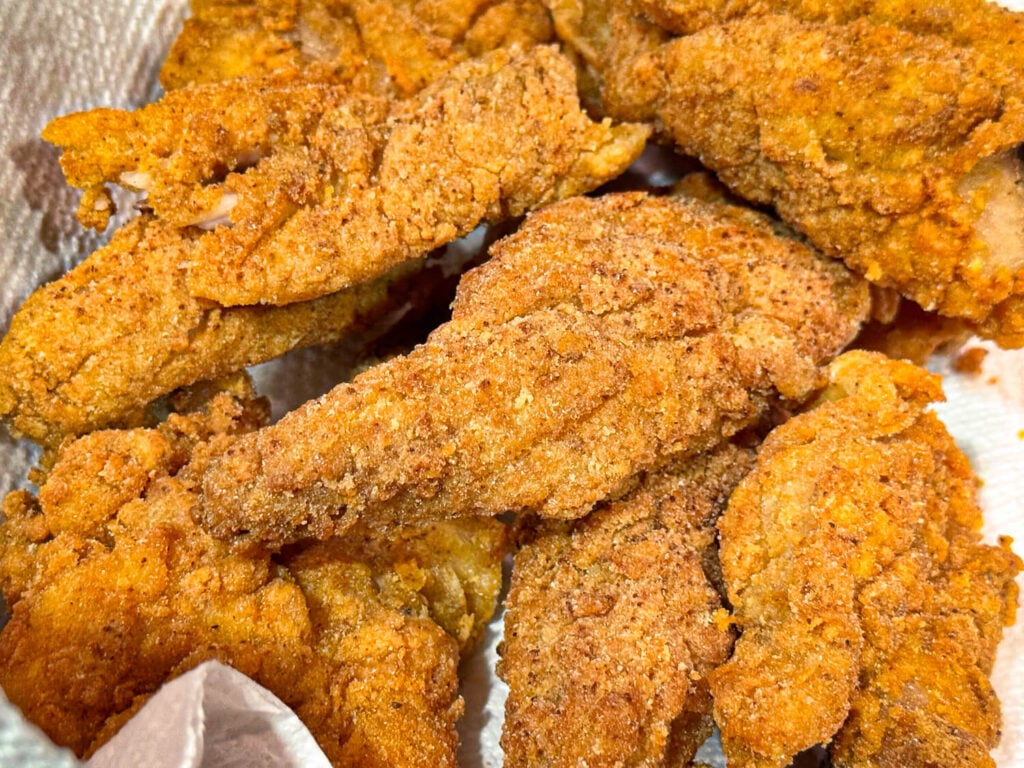 Photo of fried fish in a pan