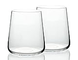 Two modern drinking glasses