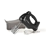 photo of a black electric hand mixer
