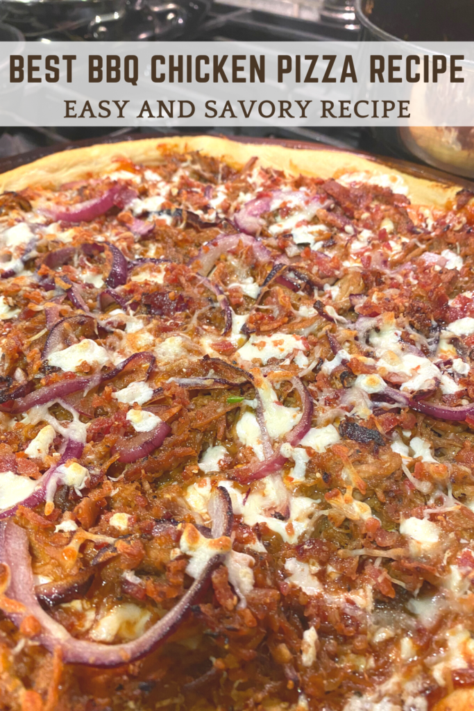 BBQ Chicken Pizza Recipe by Elicit Folio for Pinterest