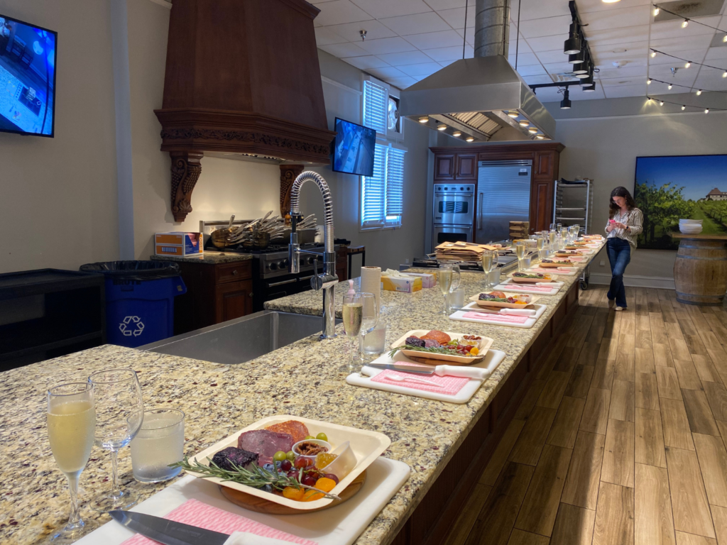 Photo of charcuterie class at chateau elan