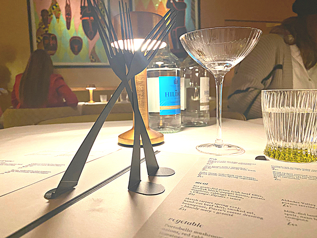 photo of menu at sketch