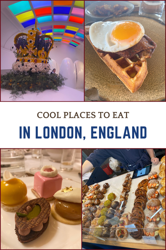 cool places to eat in london england pin