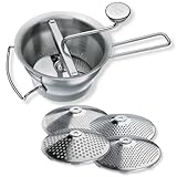 Professional Stainless Steel Food Mill Silver, Large