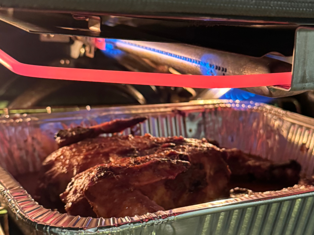 Photo of apple butter chicken in the oven