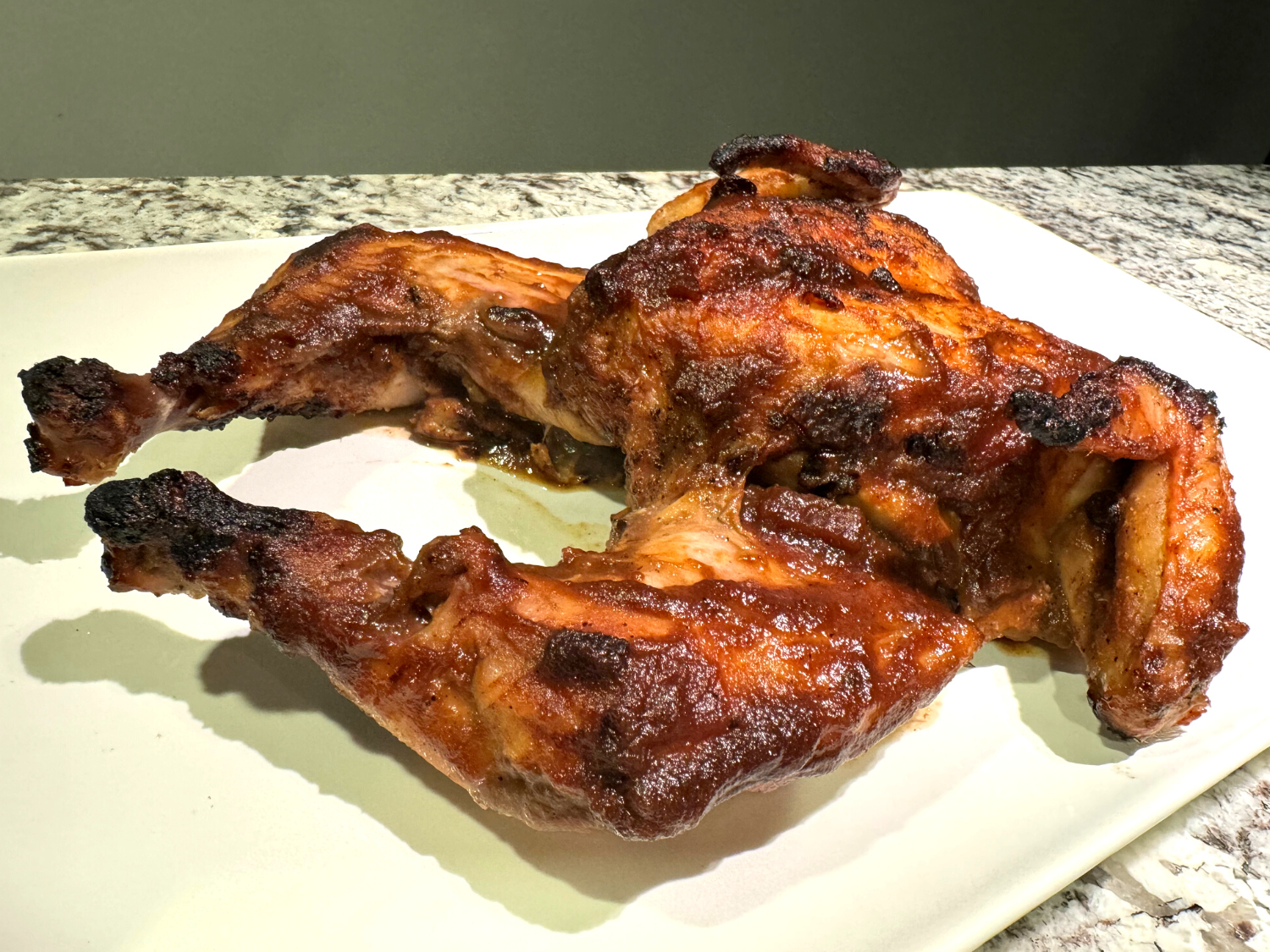 Photo of cooked apple butter chicken