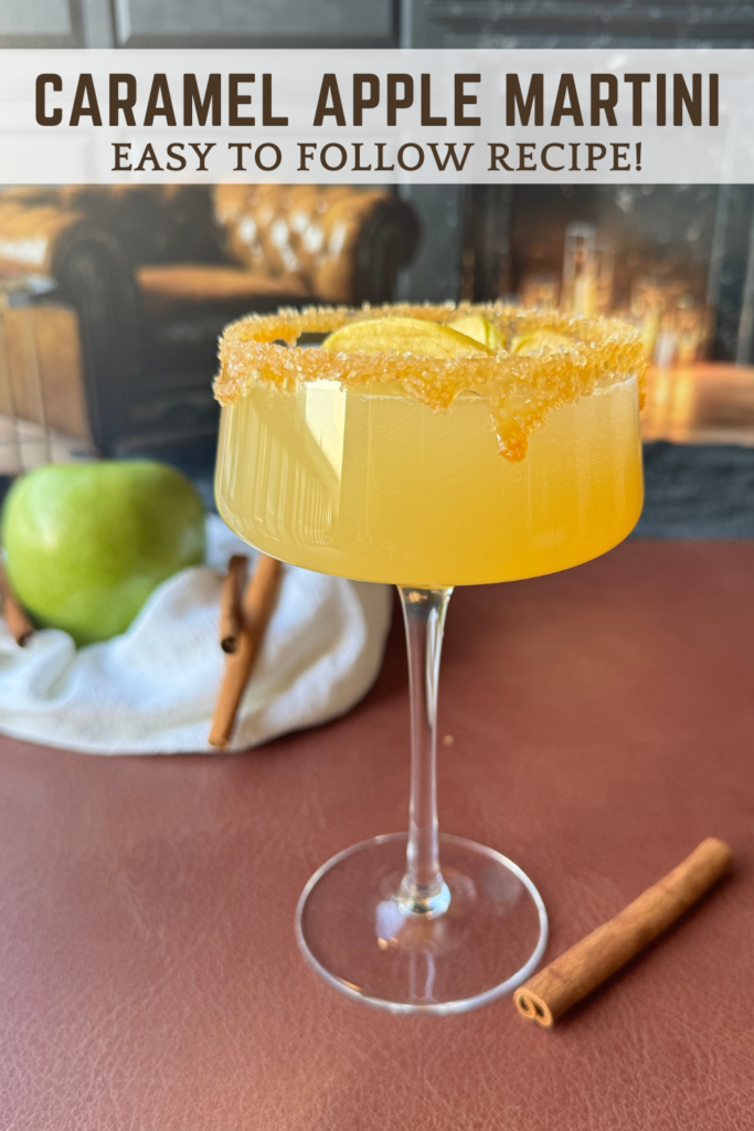 Caramel Apple Martini Pin for Pinterest