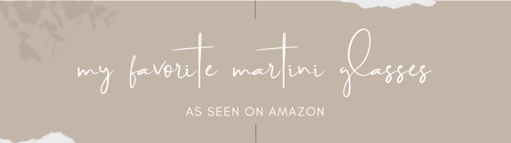 Martini glass banner for amazon