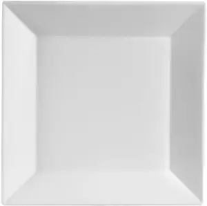12 in white ceramic plate