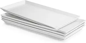 White serving tray for fondue party