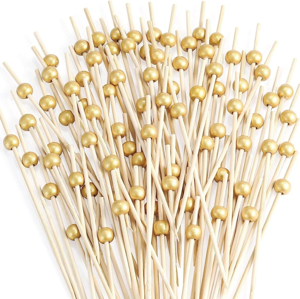 gold toothpicks for appetizers