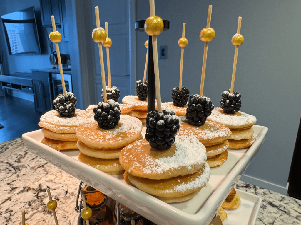 mini pancakes for girls day brunch appetizer food idea