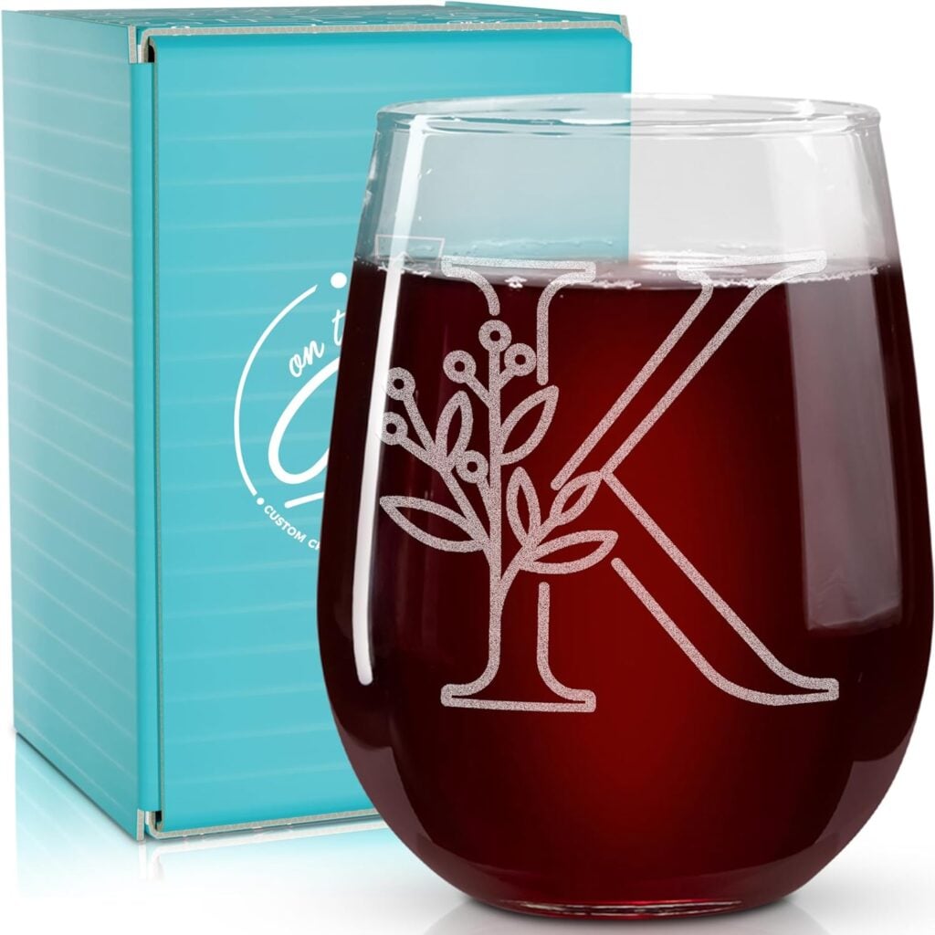 Photo of a 
Monogrammed-Wine-Glass