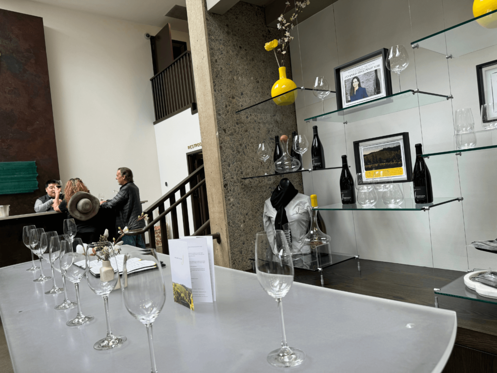 J Vineyards & Winery Champagne tasting room in Napa Valley
