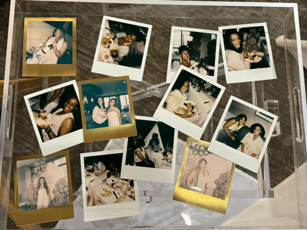 polaroid photos from the night