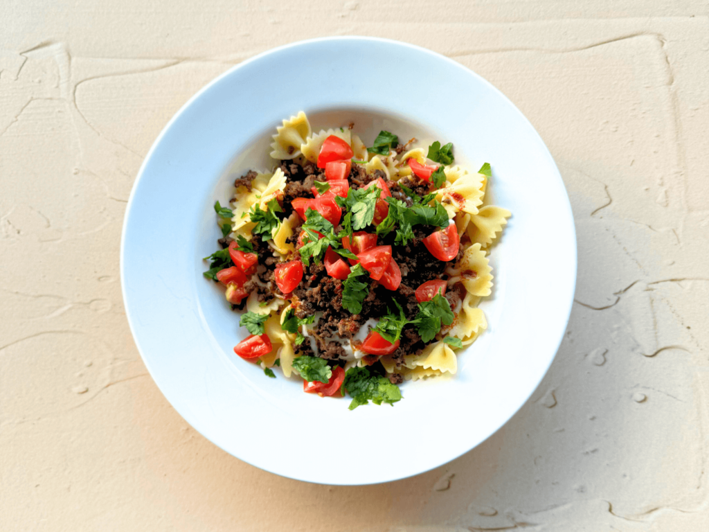 Photo of Turkish pasta (Yalancı Mantı)