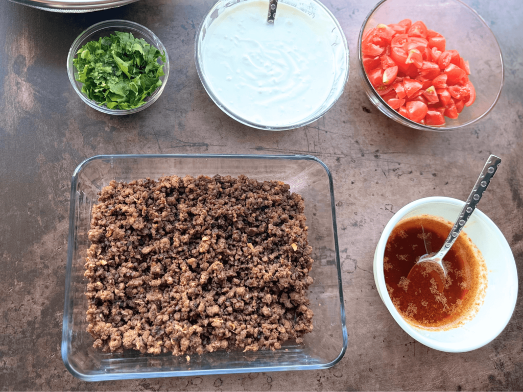 Photo of ingredients to make the viral turkish pasta dish