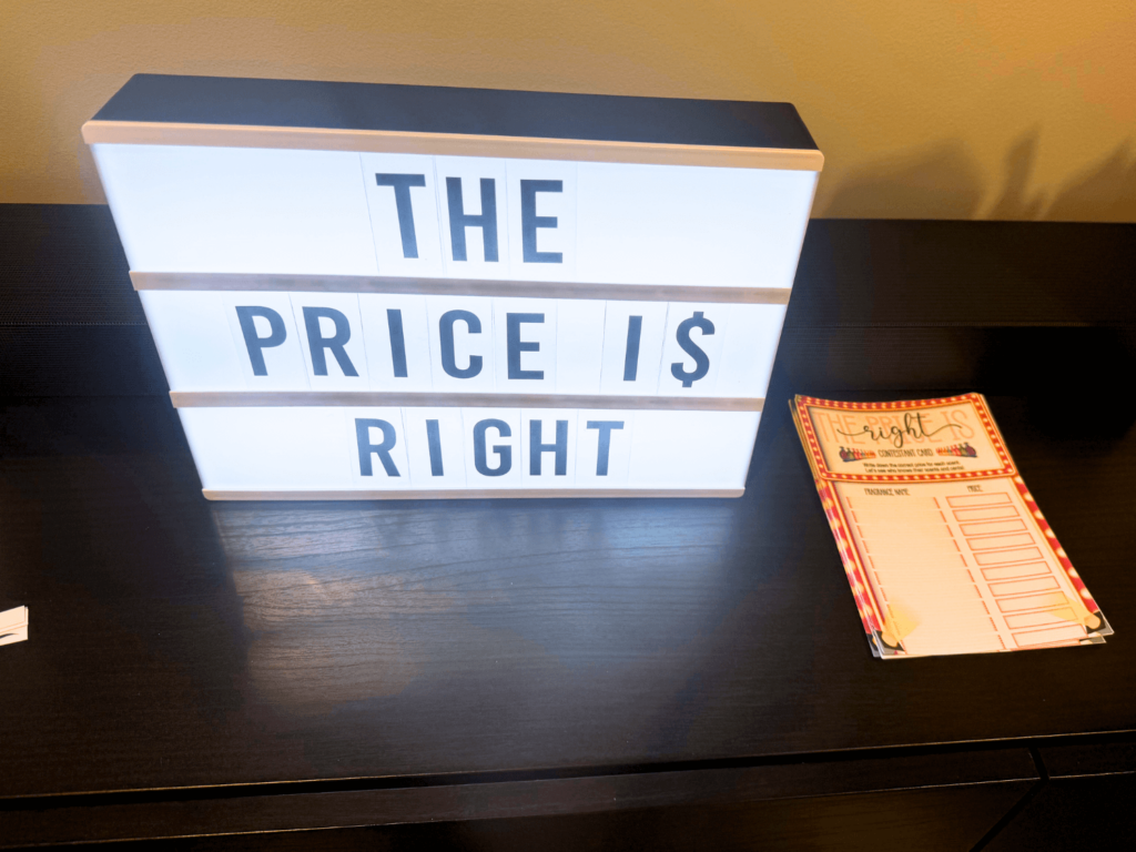 The price is right sign