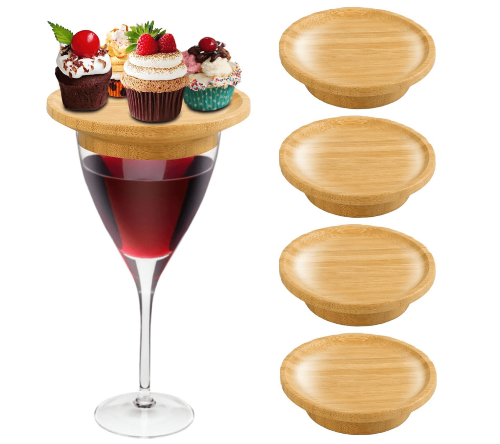 picture of a wine glass charcuterie topper for appetizers
