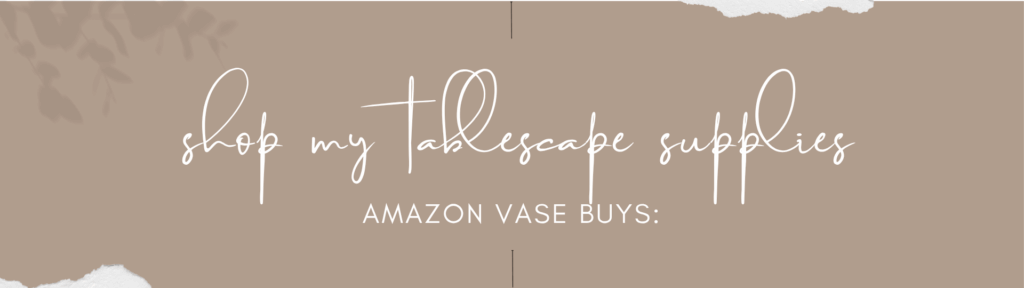 Header to shop my tablescape on Amazon