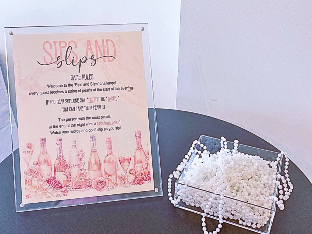 Sip and Slips Game Frame