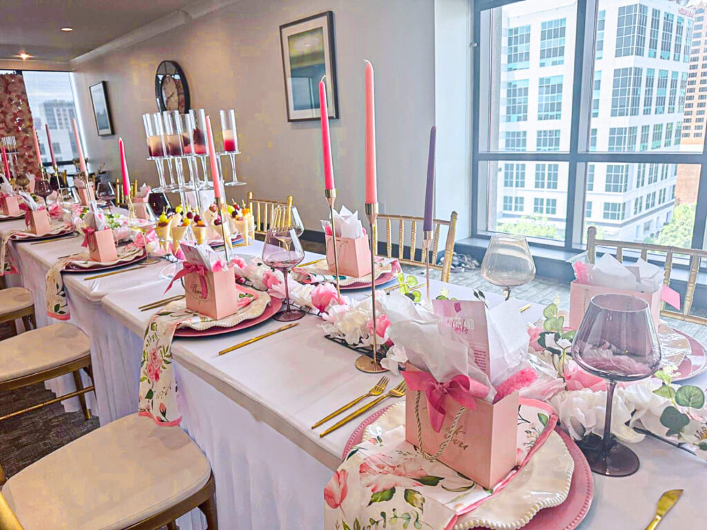 photos of Thank you bags at brunch party