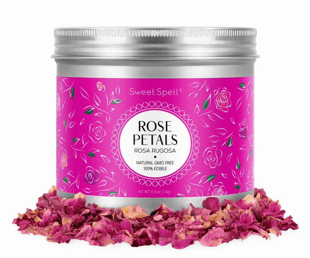 Container of Dried Roses