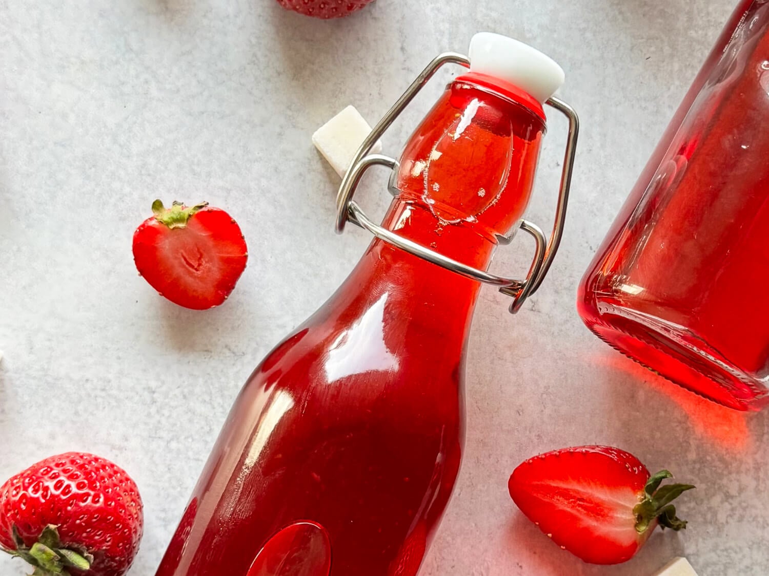 close up photo of strawberry syrup
