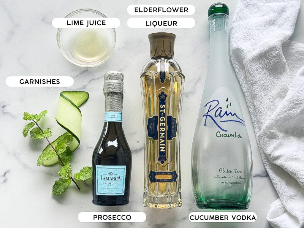 photo of cucumber spritz ingredients