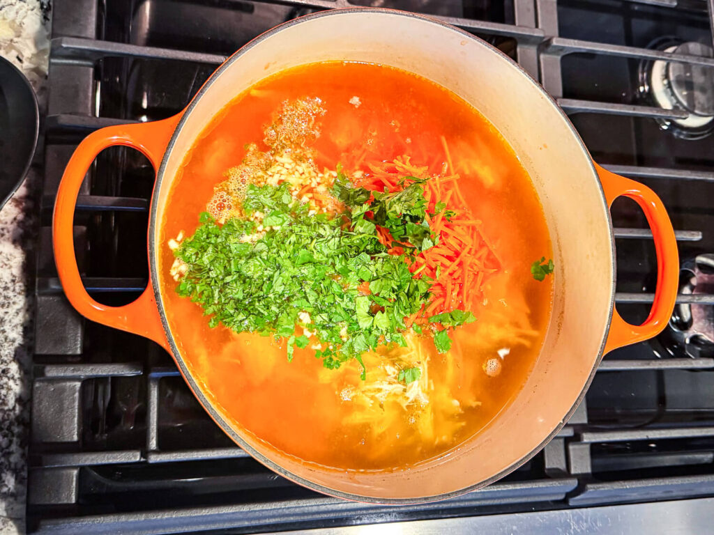 photo of seasonings inside dutch oven