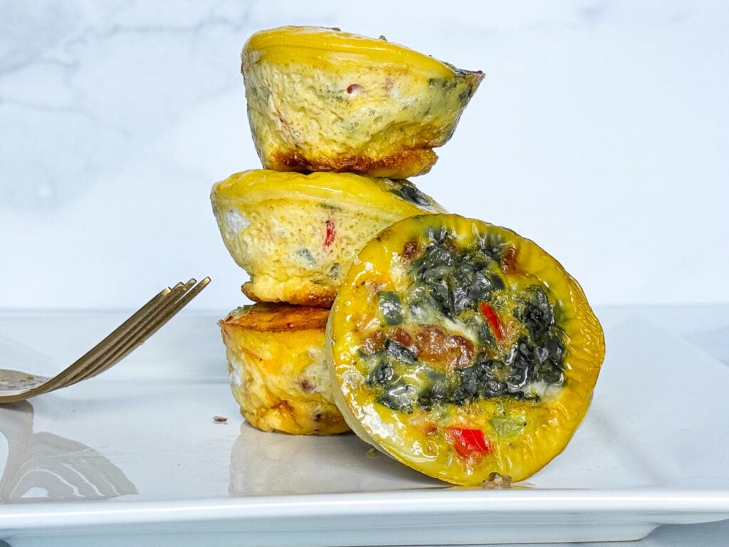 photo of stacked egg bites