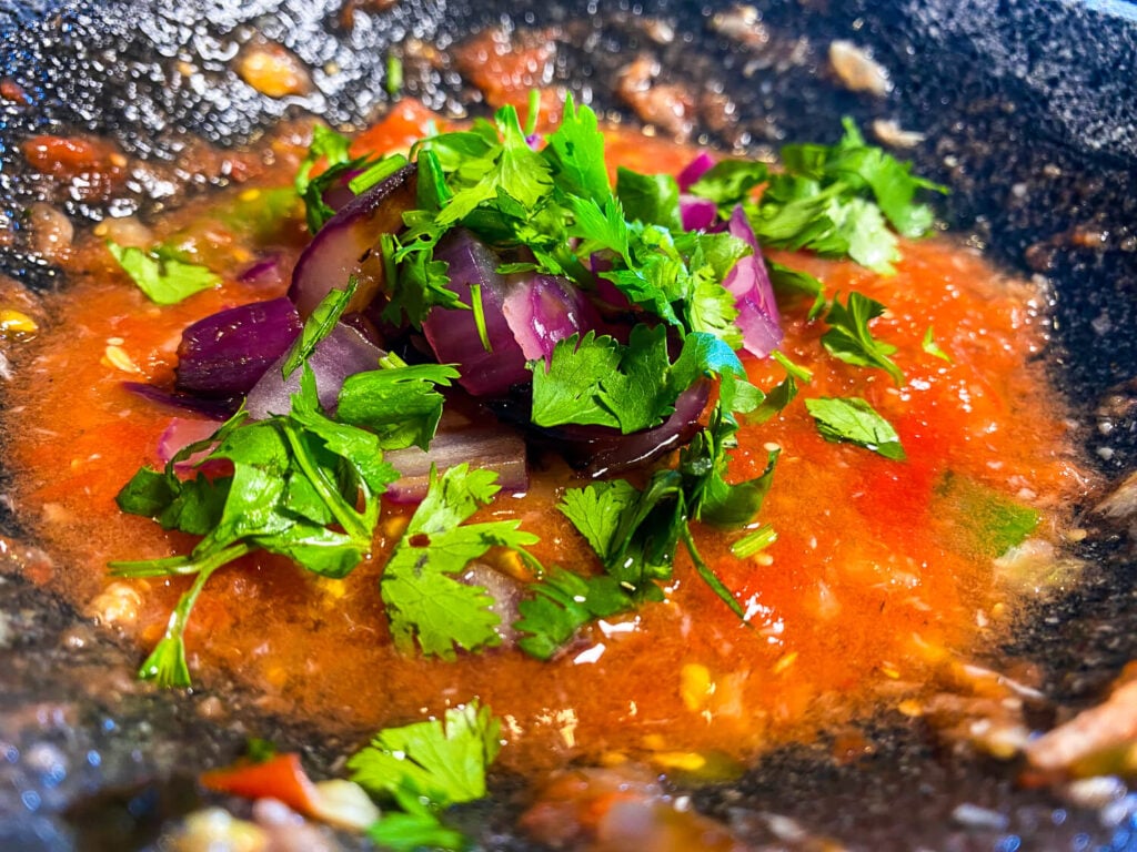photo of ingredient coming together