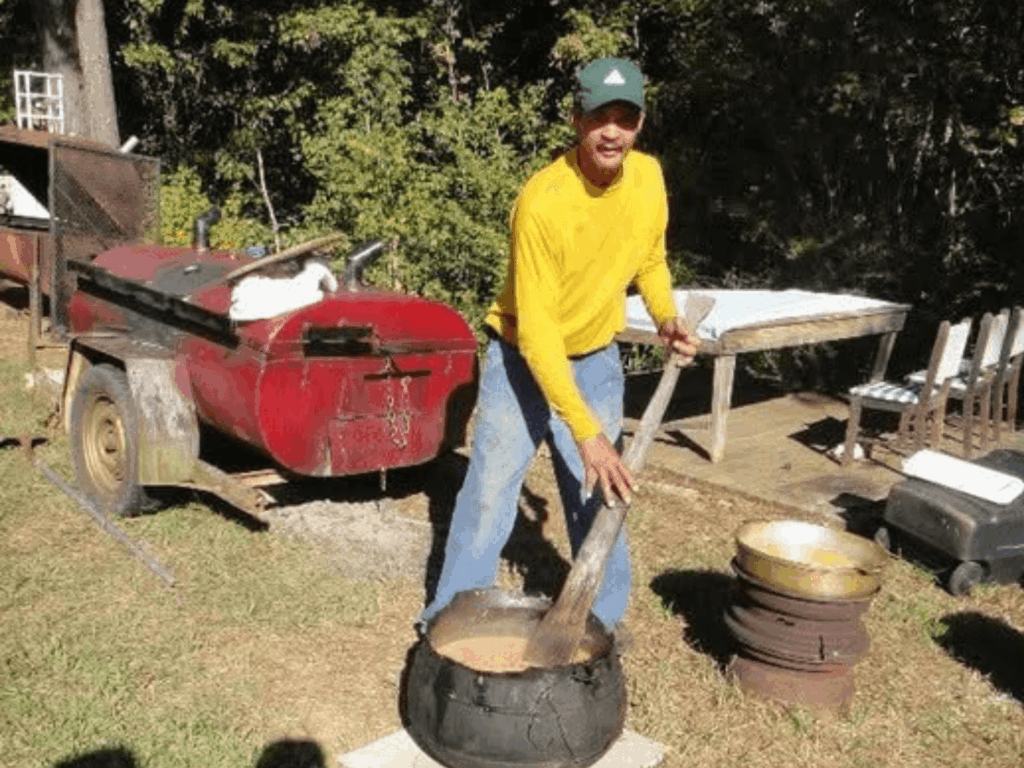 Uncle Sidney Cooking Brunswick Stew