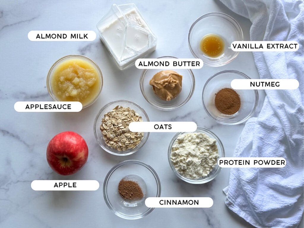 Photo of apple smoothie recipe ingredients